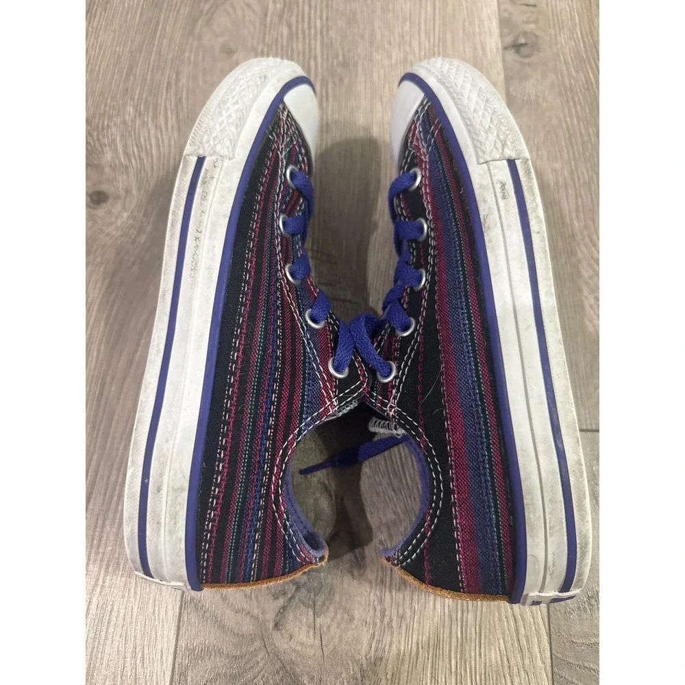 Converse Chuck Taylor All Star Junior Size 2 Multicolor Striped Low Top 648867F‎